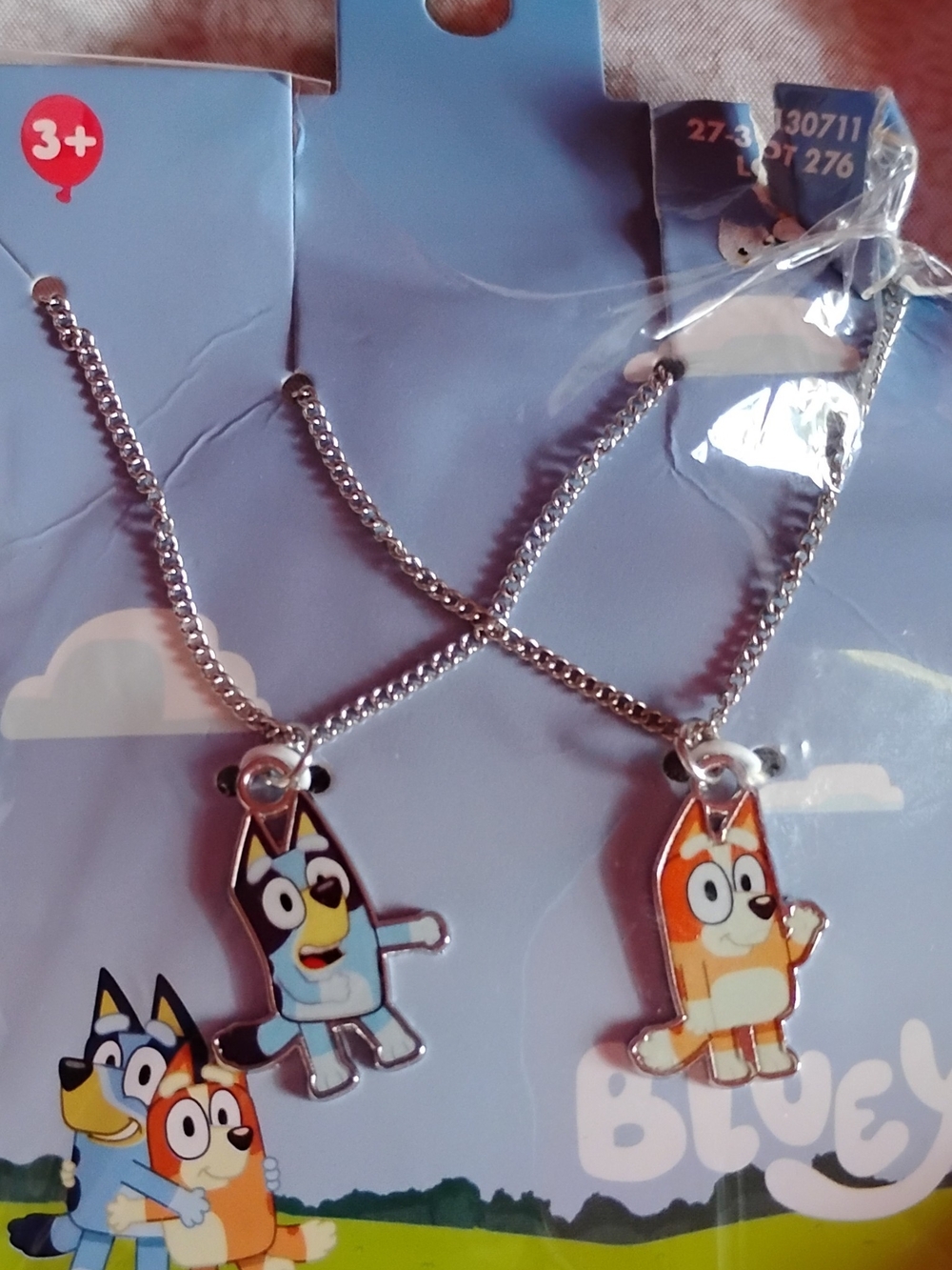 Bluey Kids Character Necklace Set